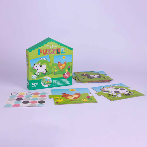 Apli-Primul meu Puzzle cu stickere APLI, 5 piese XXL [1]