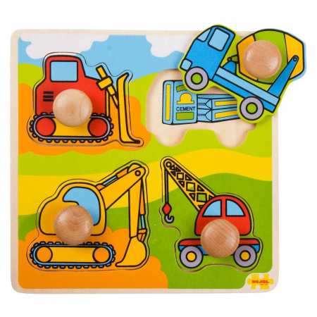 Baba kirakósok - BigJigs-Primul-meu-puzzle-Santierul-de-constructii
