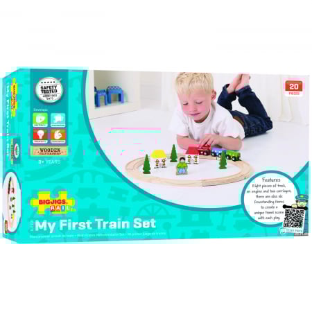 Játékok 3 éves kortól - BigJigs-Primul-meu-tren-set