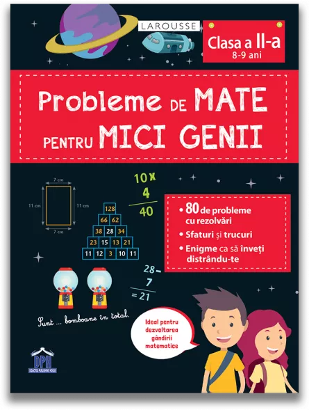 Jucarii sub 50 RON - DPH-Probleme de mate pentru mici genii - Clasa a II-a (8-9 ani)