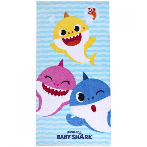 Játékok 3-5 éveseknek - Prosop pentru plaja, Baby Shark, 70 x 140 cm