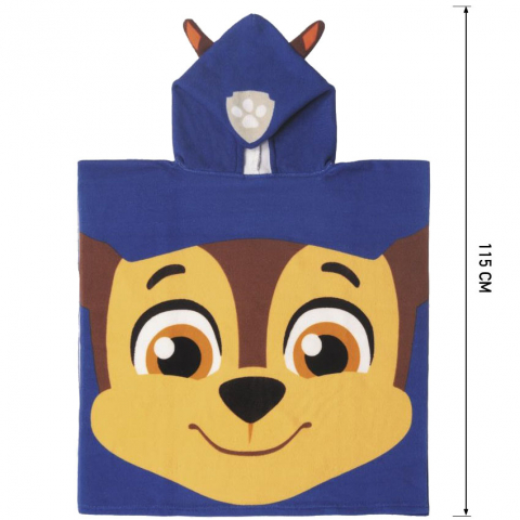 Prosop poncho cu gluga, Paw Patrol, 50 x 115 cm [1]