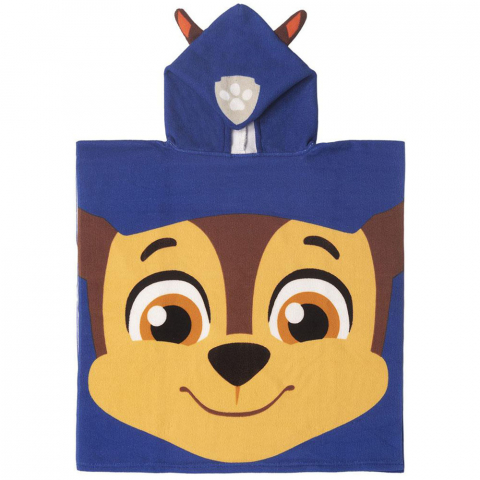 Játékok 3-5 éveseknek - Prosop poncho cu gluga, Paw Patrol, 50 x 115 cm