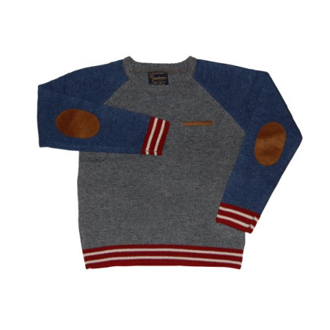Jucarii 9-12 ani - Mayoral-Pulover gri/bleumarin (7306), 10 ani / 140 cm