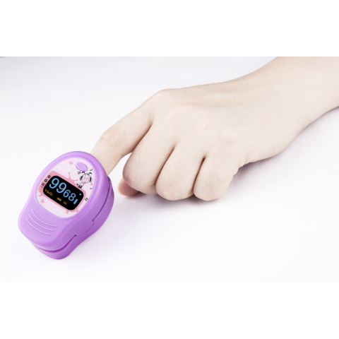 Pulsoximetru pentru copii, dispozitivÂ medical Roz [3]