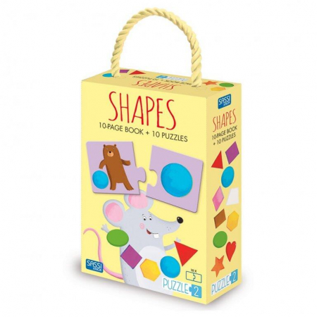 Toate jucariile - Sassi-Puzzle-20-piese-cu-carte-Forme