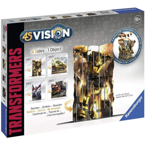 Játékok 9-12 éveseknek - Puzzle 3D cu 4 fete Transformers, Ravensburger