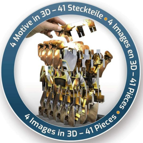 Puzzle 3D cu 4 fete Transformers, Ravensburger [2]