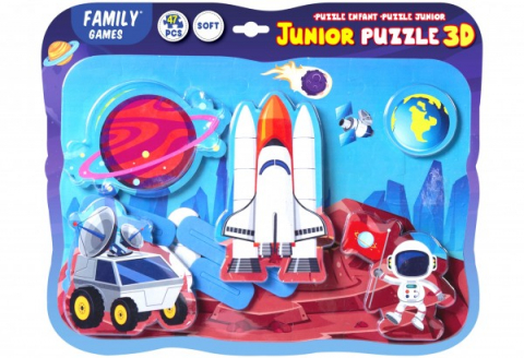 Játékok 3-5 éveseknek - Puzzle 3D din spuma Globo 47 de piese