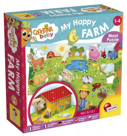 Toate jucariile - Lisciani Puzzle 3D - Ferma mea vesela