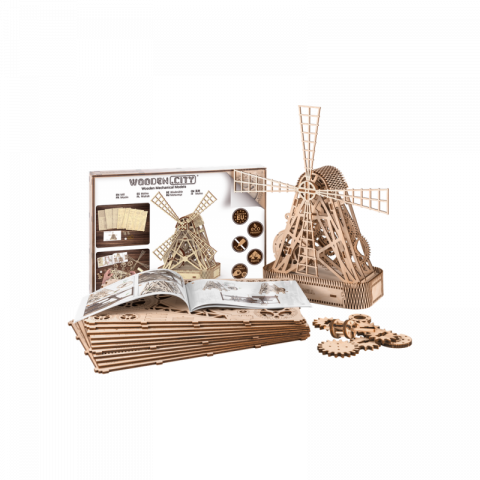 Puzzle 3D Moara - kit model mecanic [8]