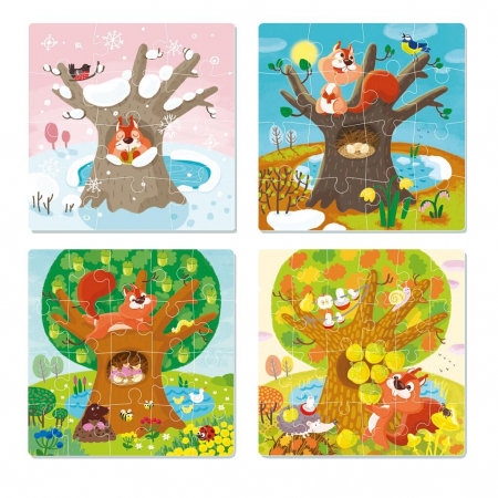 Dodo Puzzle 4 in 1 - Anotimpurile 121620 24 piese [1]