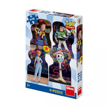 Jucarii de sezon - Dino-Puzzle-4-in-1-TOY-STORY-4-54-piese