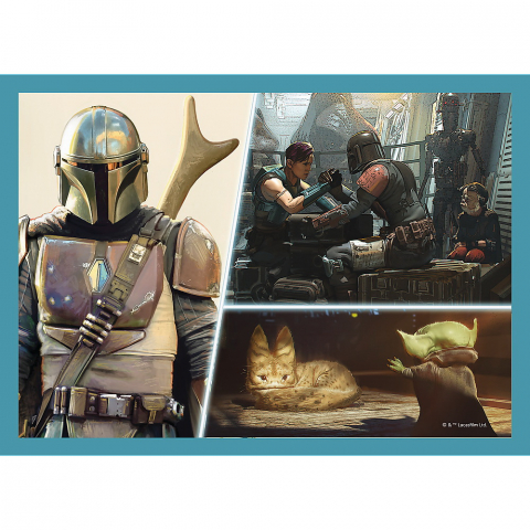 Puzzle 4In1 Mandalorian Si Lumea Lui [4]