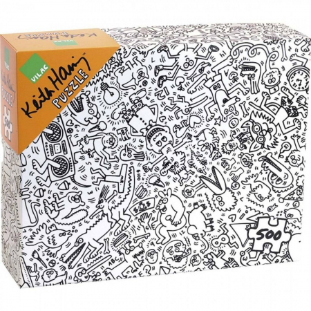 Ajándékok 10 éves gyerekeknek - Vilac Puzzle 500 piese Keith Haring
