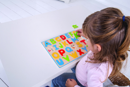 BigJigs-Puzzle ABC - Set alfabet cu 26 piese [3]