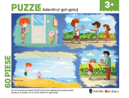 EDU CLASS Puzzle - Adevarul gol-golut 60 piese  [1]