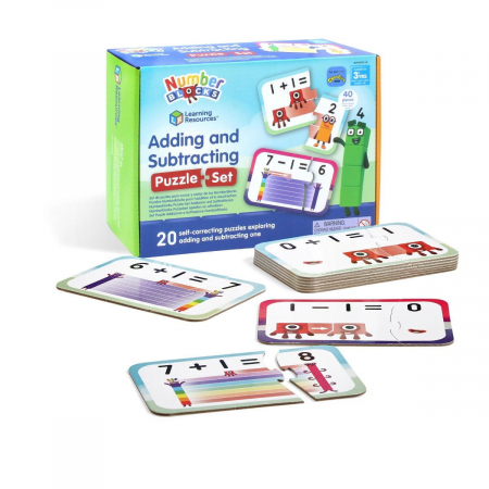 Játékok 3-5 éveseknek - Hand2Mind Puzzle - Adunari si scaderi 1-10 - Numberblocks