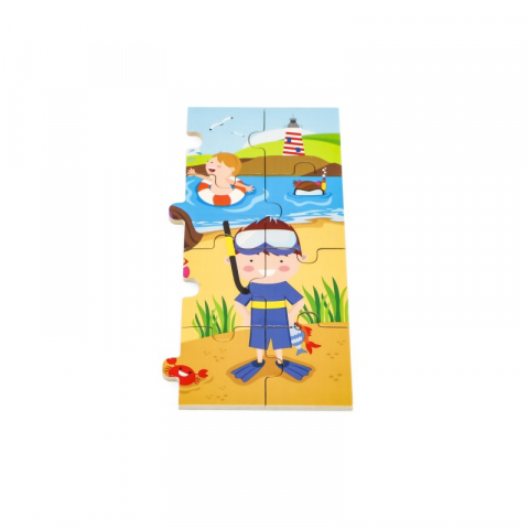 Jucarii sub 50 RON - Viga-Puzzle anotimpuri - vara