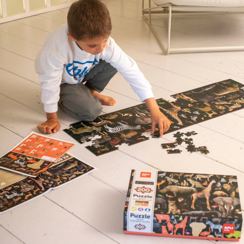 Apli-Puzzle APLI animale din Savana, 200 piese [1]
