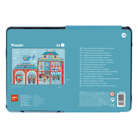 Jucarii educative - Apli-Puzzle APLI statie de pompieri, 24 piese