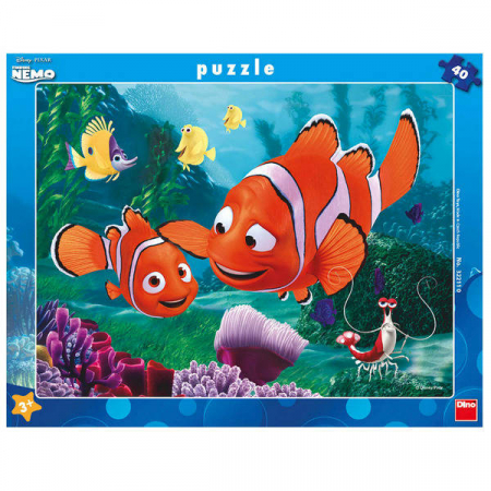 Jucarii sub 50 RON - Dino Puzzle - Aventurile lui Nemo 40 piese 