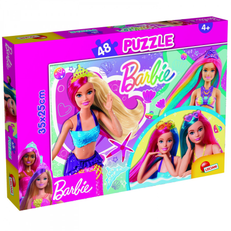 Jucarii +3 Ani - Lisciani Puzzle - Barbie 48 de piese 