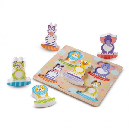 Játékok 0-12 hónaposoknak - Melissa & Doug Puzzle bebe Safari Balance Melissa and Doug