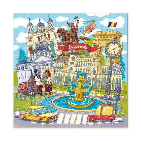 EDU CLASS Puzzle - Bucuresti 64 piese  [2]