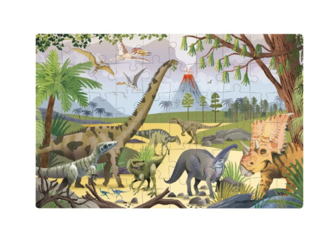 Puzzle care straluceste in intuneric, APLI Kids, 60 de piese, Dinozauri [2]