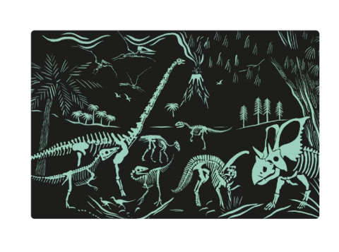 Puzzle care straluceste in intuneric, APLI Kids, 60 de piese, Dinozauri [1]