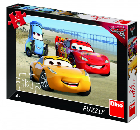 Top Branduri - Dino Puzzle - Cars 3 la mare 24 piese 