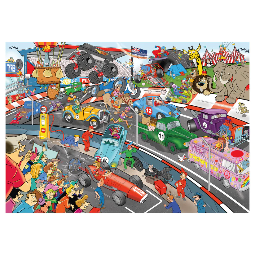 Jucarii sub 50 RON - Goliath-Puzzle Caută și Găsește - Cursă nebună, 1000 piese, Editia II