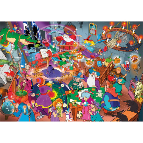 Jucarii sub 50 RON - Goliath-Puzzle Cauta si Gaseste - La scoala de magie si vrajitorie, 1000 piese