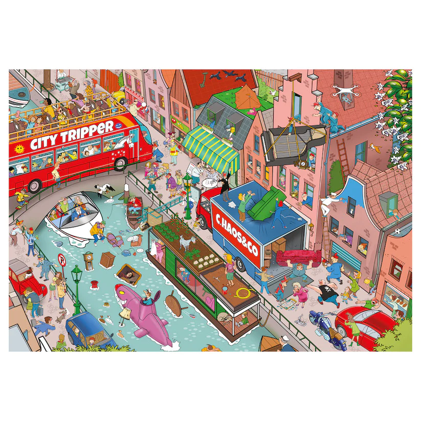 Jucarii sub 50 RON - Goliath-Puzzle Caută și Găsește - Mare haos în oraș, 1000 piese, Editia II