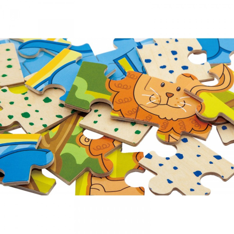 Puzzle conectabil 4 in 1 - Jungla, Viga [8]