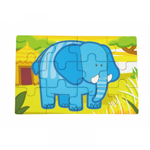Puzzle conectabil 4 in 1 - Jungla, Viga [5]