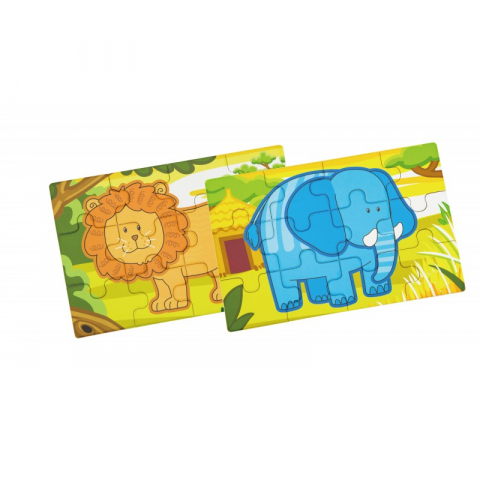 Puzzle conectabil 4 in 1 - Jungla, Viga [7]