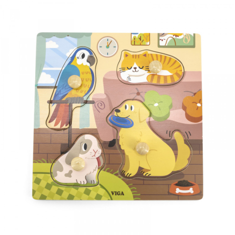 Puzzle cu manere Animale de companie, Viga [2]