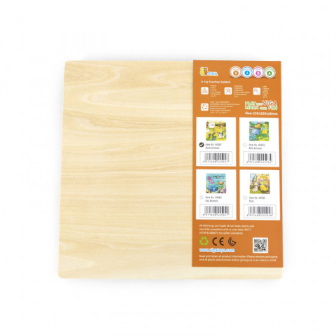 Jucarii sub 50 RON - Viga-Puzzle cu manere - Animale de la ferma in habitat, Viga