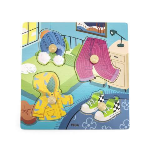 Puzzle cu manere, Haine, Viga [2]