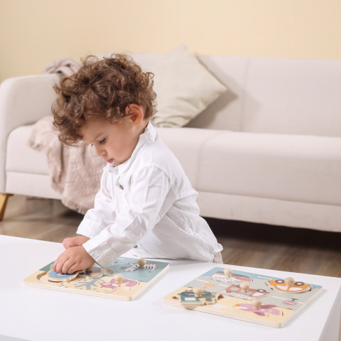 Puzzle cu manere – Transport, PolarB Viga [2]