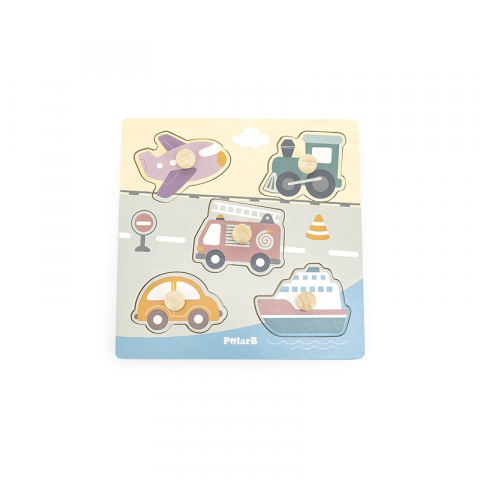 Játékok 3-5 éveseknek - Puzzle cu manere – Transport, PolarB Viga