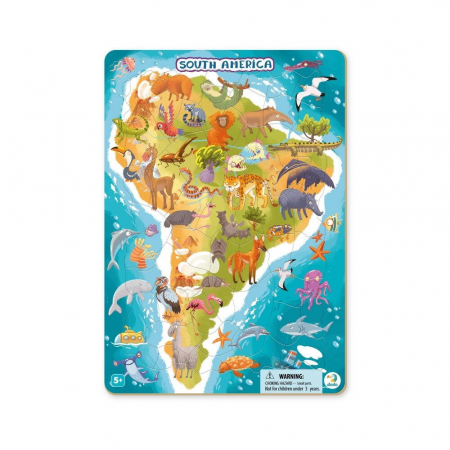 Djeco - Dodo Puzzle cu rama - America de Sud 53 piese 