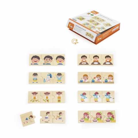 Játékok 3-5 éveseknek - Puzzle cu secvente logice - Activitati zilnice, Viga