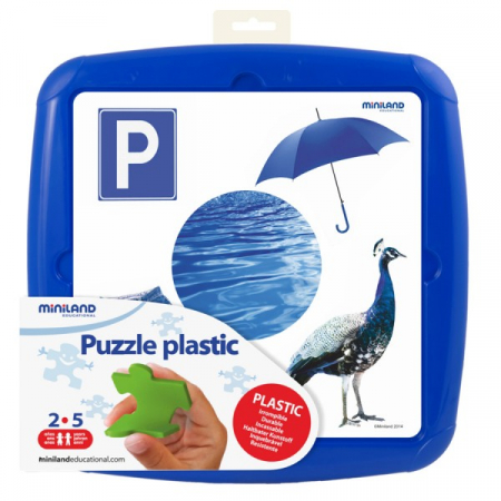 Kirakós játékok - Miniland-Puzzle Culoarea albastra