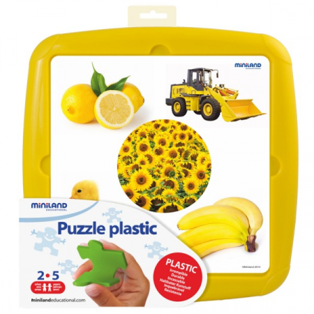 Kirakós játékok - Miniland-Puzzle Culoarea galbena