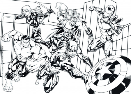 Lisciani Puzzle de colorat - Avengers 48 de piese  [2]