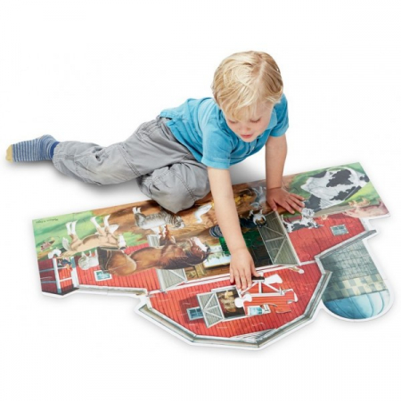 Puzzle de podea - Melissa-Doug-Puzzle-de-podea-Ferma-cu-animale