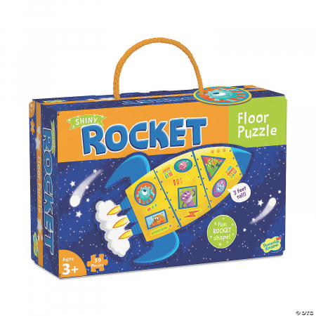 Puzzle de podea - Peaceable Kingdom-Puzzle de podea in forma de racheta Rocket Floor Puzzle
